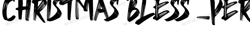 Christmas Bless _personal字体转换